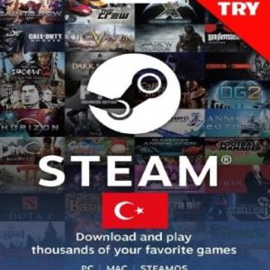 Steam 100 TRY, Multilanguage, Steam