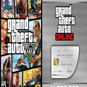 Grand Theft Auto V GTA V & Great White Shark Cash Card, Multilanguage, Rockstar Social Club