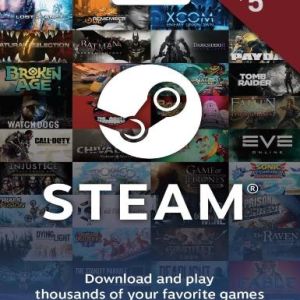 Steam Gift Card 5 USD (US), Multilanguage, Steam